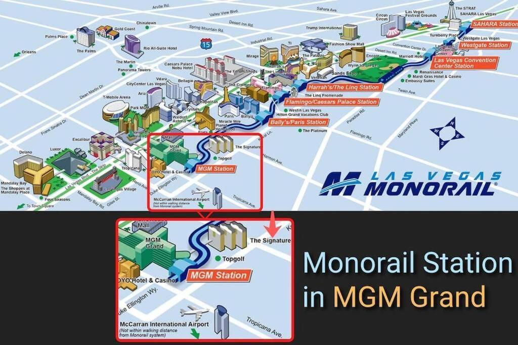 32Nd Flr Penthouse @Mgm Signature 1Bed, No Fee Las Vegas Exteriör bild